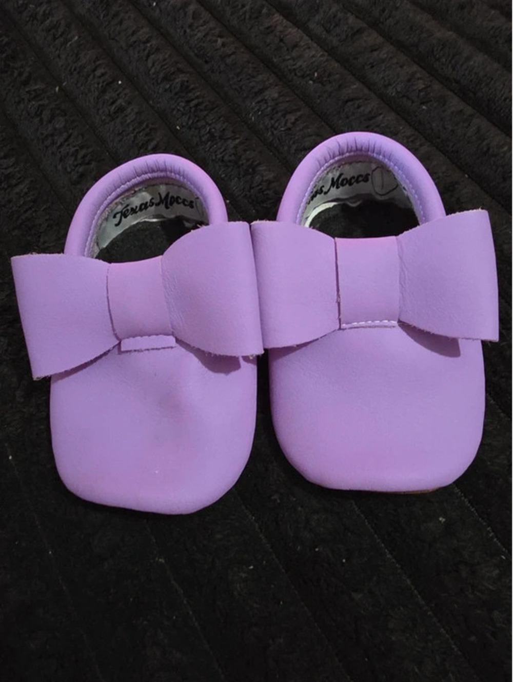 Purple baby shoes
